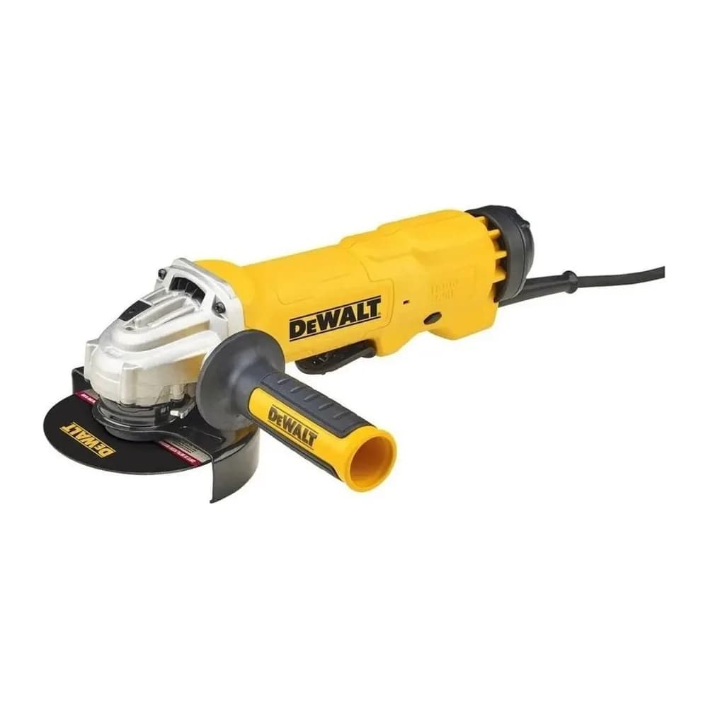 Esmerilhadeira Angular 125MM Dewalt, Modelo DWE4314, com Potência de 1500W, Ideal para Trabalhos em Serralherias Amarelo 220V 50 Hz