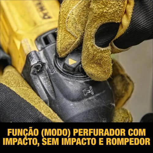 Martelete Perfurador Rompedor 3 Modos 1.500 Rpm Dewalt D25133k Com Maleta Amarelo 220v 60 Hz 5
