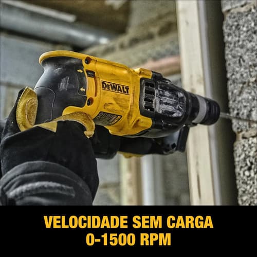 Martelete Perfurador Rompedor 3 Modos 1.500 Rpm Dewalt D25133k Com Maleta Amarelo 220v 60 Hz 6