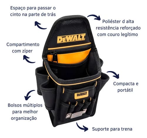 Porta Ferramentas Dewalt Para Cinto Eletricista Dwst83483 5
