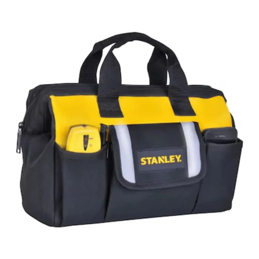Bolsa Ferramentas Stanley STST512114 12 Bolsos Cor Preto/amarelo