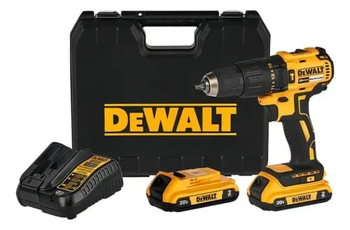 Parafusadeira E Furadeira De Impacto 13mm 20v Dewalt Dcd7781d2 Com 2 Baterias, Carregador E Maleta Amarelo 220v 50 Hz
