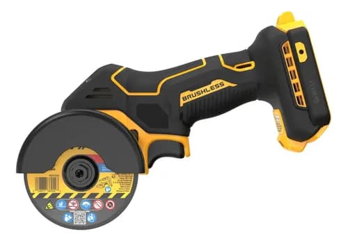 Recortadora Angular Para Acabamento 3 À Bateria Dewalt Dcs438b-b3 Amarelo/preto 20v 3