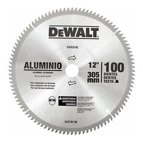 Disco De Serra De Madeira Dewalt Dwa03240 De 12 E 100 Dentes 2