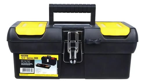 Caixa De Ferramentas Millenium 12,5 Stanley, Modelo 013013s, Caixa Fabricada Em Polipropileno Com Fechos Em Metal Niquelado E Bandeja Organizadora, Capacidade De 50kg Preto 2