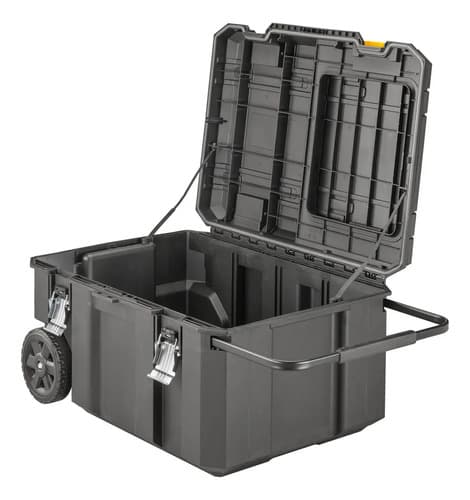 Caixa De Ferramentas Contractor Dewalt Modelo Dwst17871 Organizador Empilhável Capacidade De 50kg Preto 6