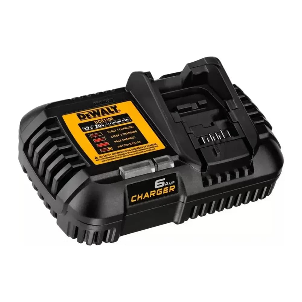 CARREGADOR RÁPIDO 20V MAX* LI-ION 6A 220V DCB1106-B2 – DCB1106-B2