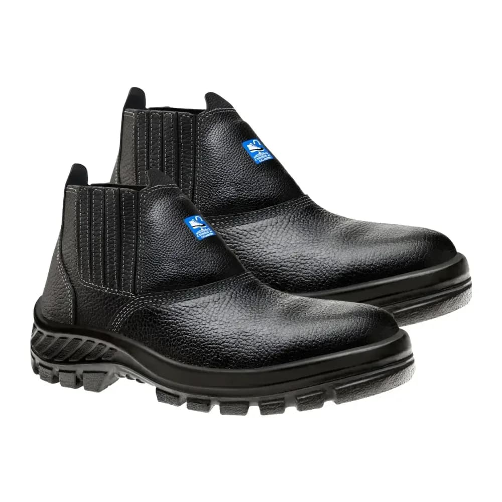 30B19-C-PAD, 40 BOTA C/ ELASTICO BICO COMPOSITE COURO RELAX PRETO 2A 15/17 COMPOSITE - LINHA 30 NOVO