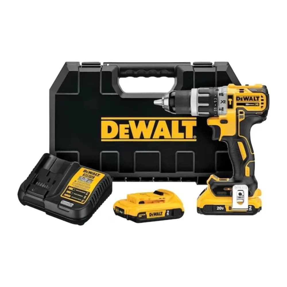 Furadeira e Parafusadeira Dewalt 1/2 Modelo DCD796D2 Bateria Íon de Lítio Amarelo 20V