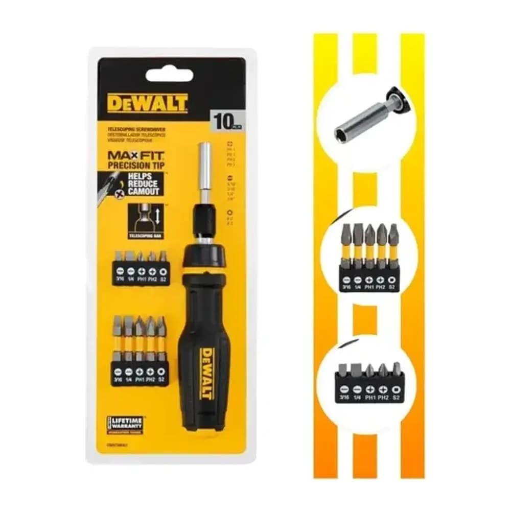 CHAVE CATRACA MULTI-BIT C/ 10PCS DWHT68001 – DWHT68001